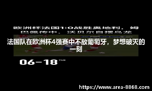 法国队在欧洲杯4强赛中不敌葡萄牙，梦想破灭的一刻